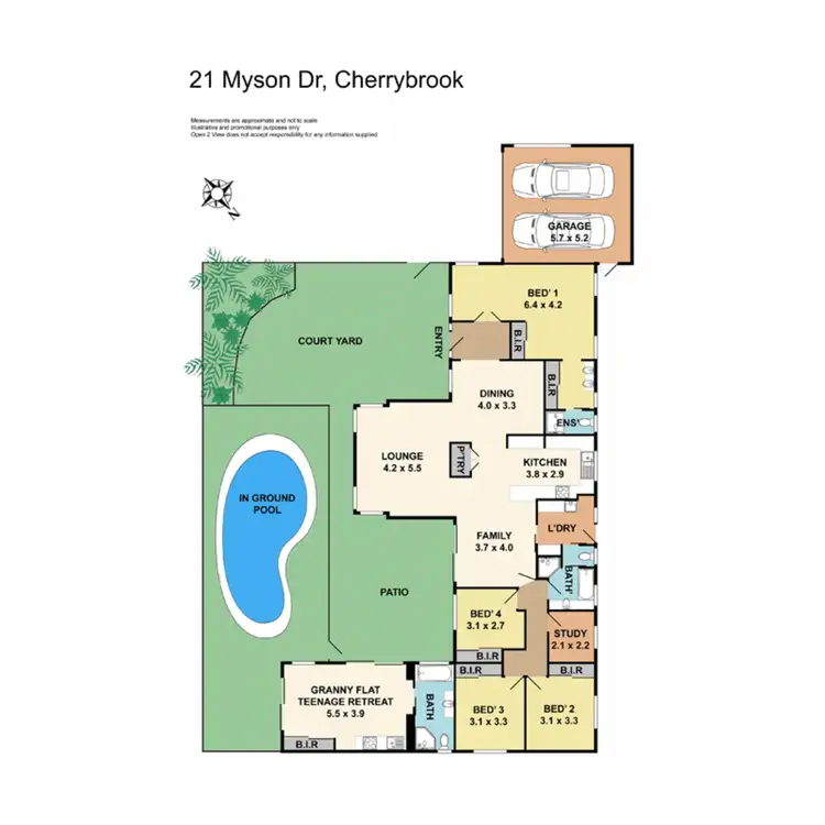 Floorplan of Homely house listing, 21 Myson Drive, Cherrybrook NSW 2126