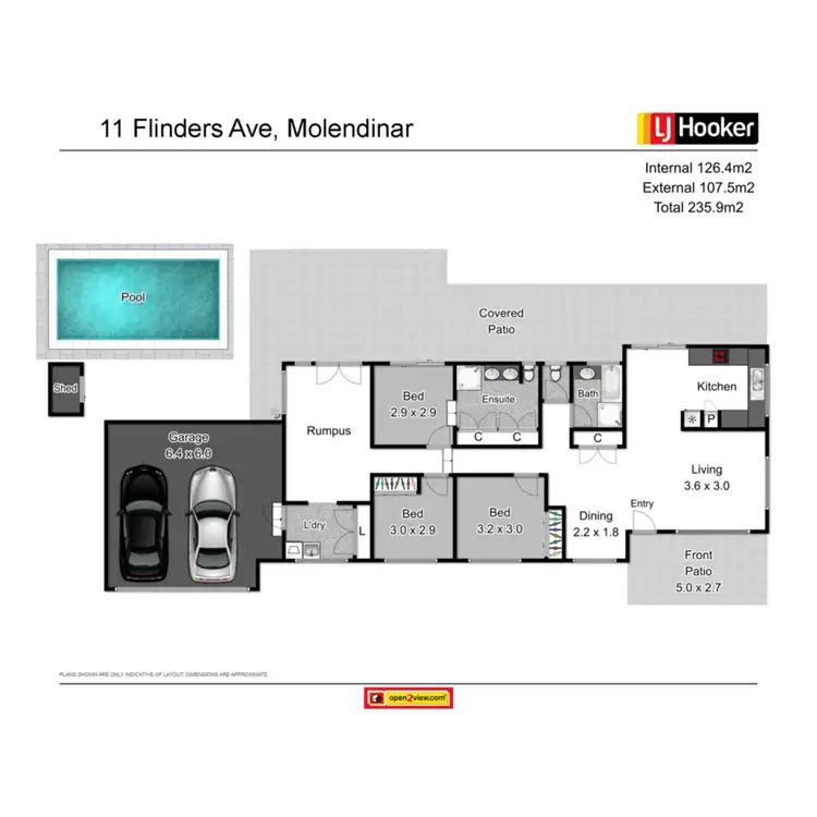 Floorplan of Homely house listing, 11 Flinders Avenue, Molendinar QLD 4214