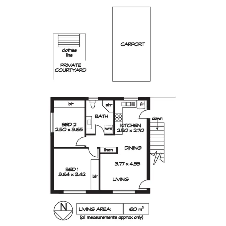 Floorplan of Homely unit listing, 5/17 Thornton Street, Kensington SA 5068