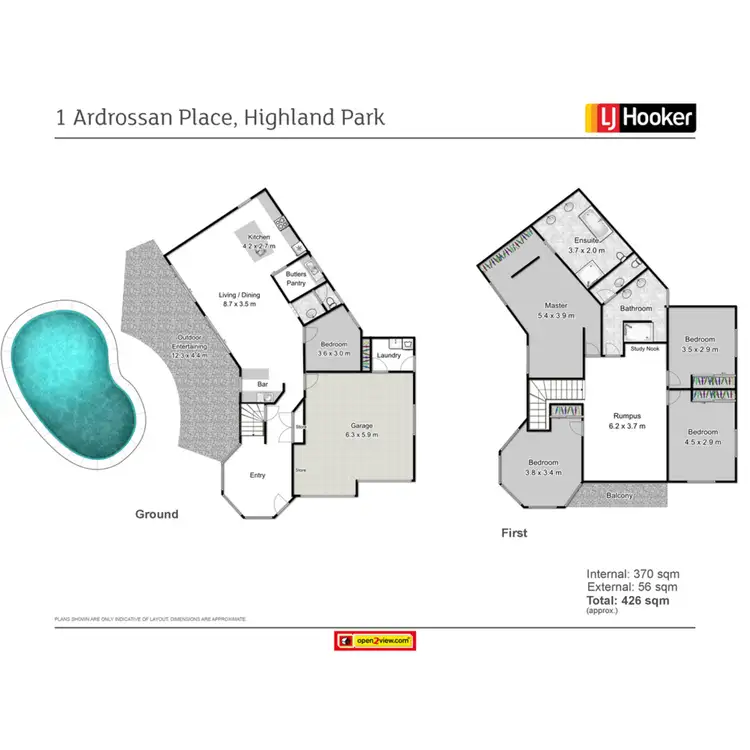 Floorplan of Homely house listing, 1 Ardrossan Place, Highland Park QLD 4211