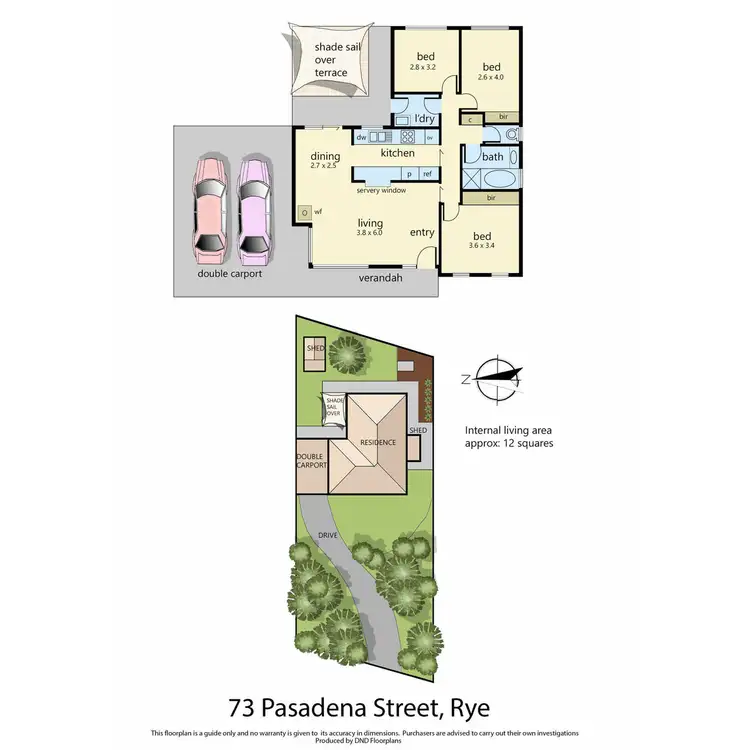 Floorplan of Homely house listing, 73 Pasadena Street, Rye VIC 3941