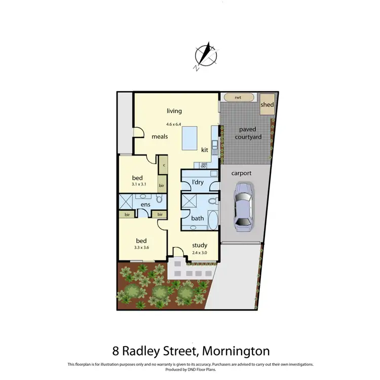 Floorplan of Homely house listing, 8 Radley Street, Mornington VIC 3931