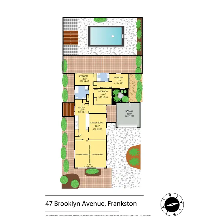 Floorplan of Homely house listing, 47 Brooklyn Avenue, Frankston VIC 3199