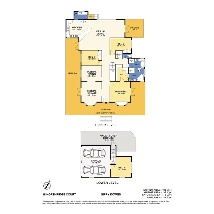 Floorplan of Homely house listing, 18 Northridge Court, Sippy Downs QLD 4556