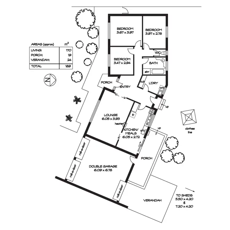 Floorplan of Homely house listing, 4 Elvira Grove, Wattle Park SA 5066