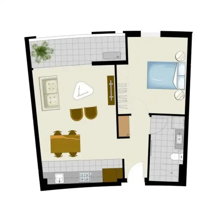 Floorplan of Homely apartment listing, 603/597 - 605 Sydney Road, Brunswick VIC 3056