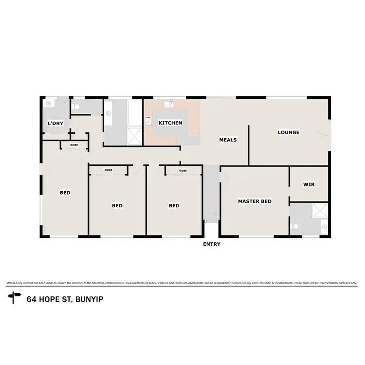 Floorplan of Homely house listing, 64 Hope Street, Bunyip VIC 3815