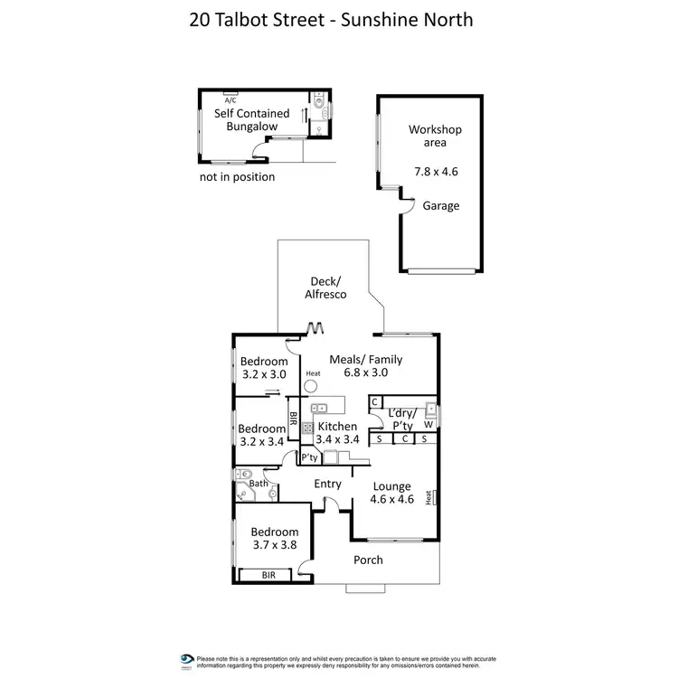 Floorplan of Homely house listing, 18 & 20 Talbot Street, Sunshine North VIC 3020