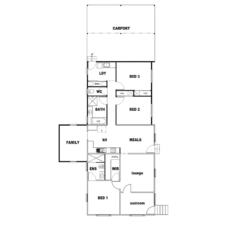 Floorplan of Homely house listing, 1 French Street, East Toowoomba QLD 4350