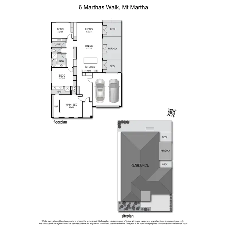 Floorplan of Homely house listing, 6 Marthas Walk, Mount Martha VIC 3934