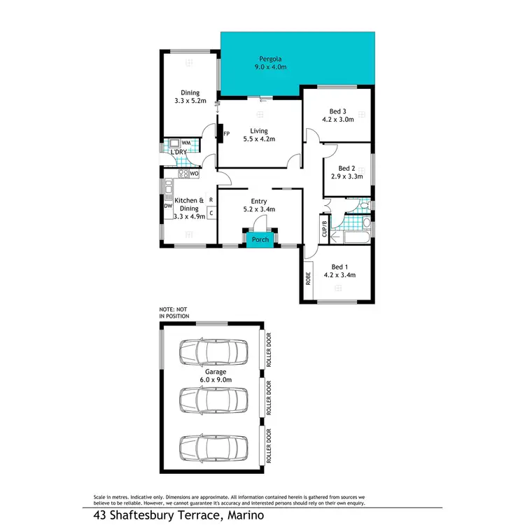 Floorplan of Homely house listing, 43 Shaftesbury Terrace, Marino SA 5049