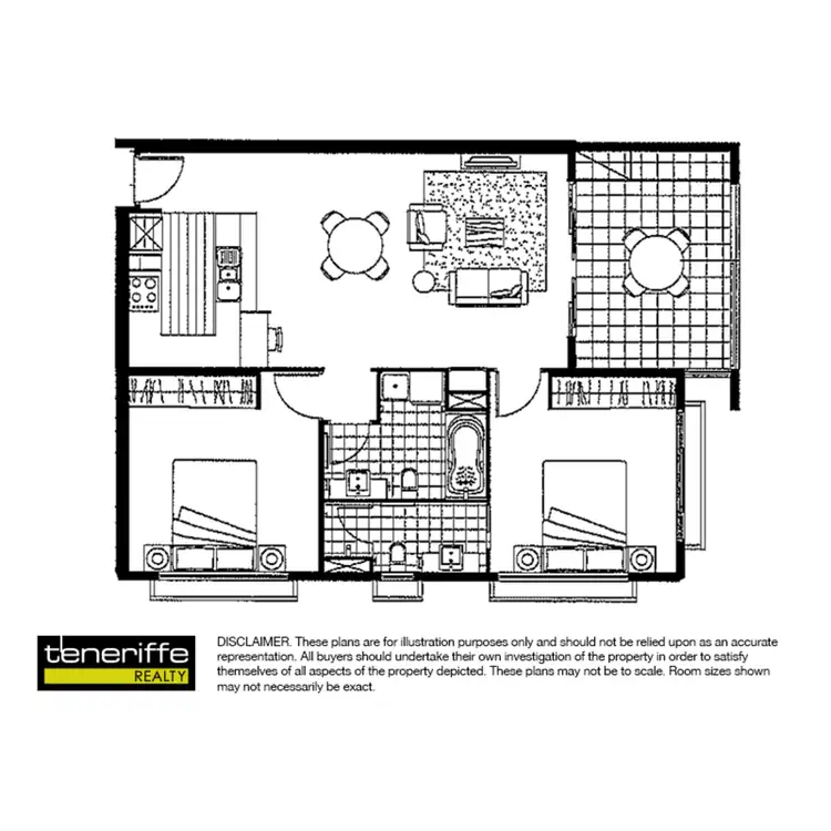 Floorplan of Homely apartment listing, 43 Beeston Street, Teneriffe QLD 4005