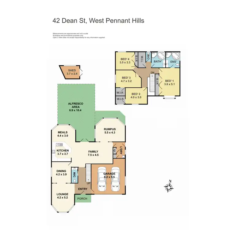 Floorplan of Homely house listing, 42 Dean Street, West Pennant Hills NSW 2125