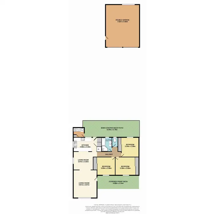 Floorplan of Homely house listing, 21 Monash Road, Kanwal NSW 2259