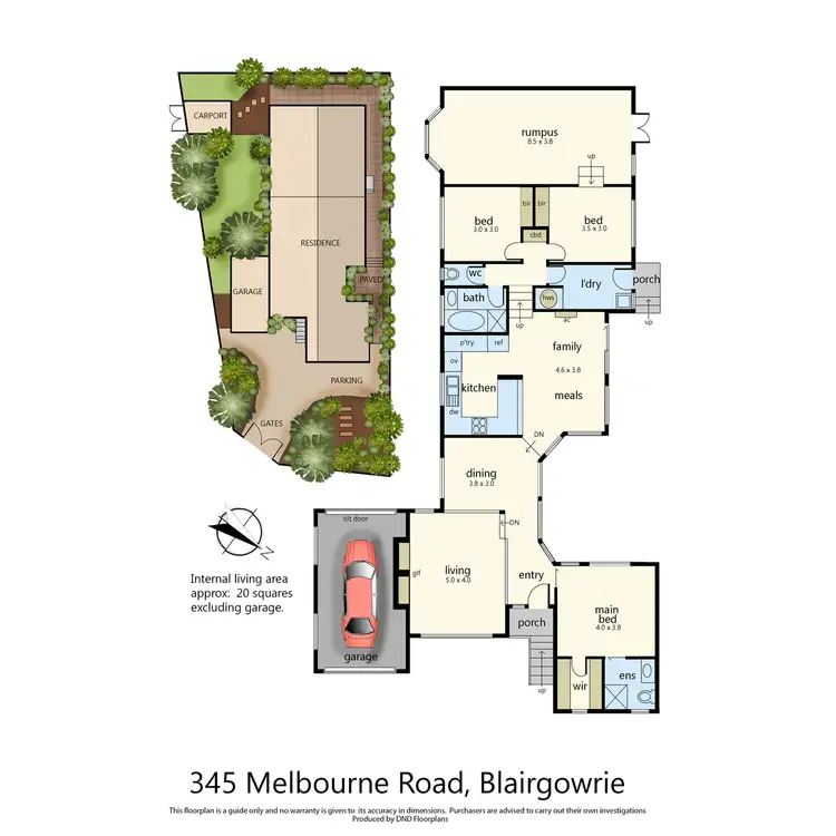 Floorplan of Homely house listing, 345 Melbourne Road, Blairgowrie VIC 3942