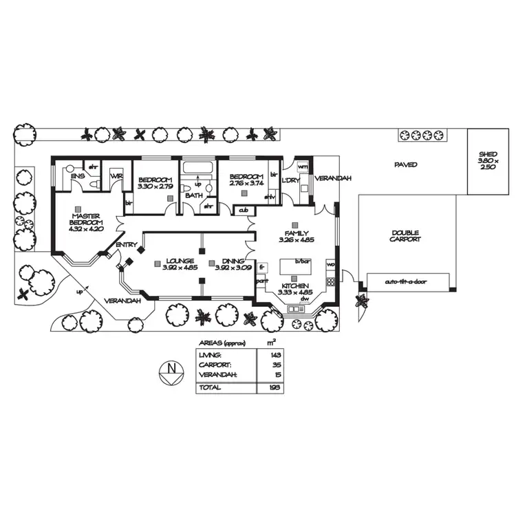 Floorplan of Homely unit listing, 2/198 King William Road, Hyde Park SA 5061