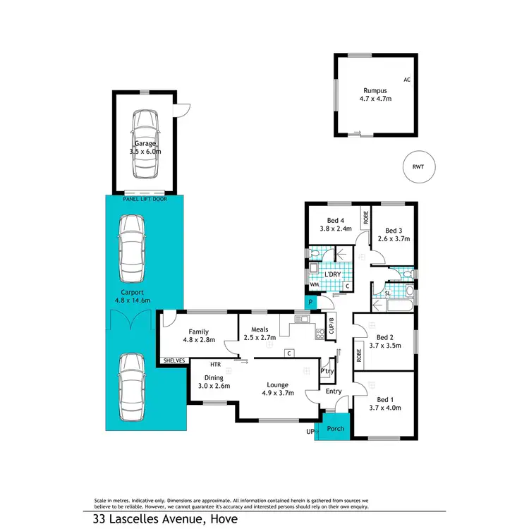 Floorplan of Homely house listing, 33 Lascelles Avenue, Hove SA 5048