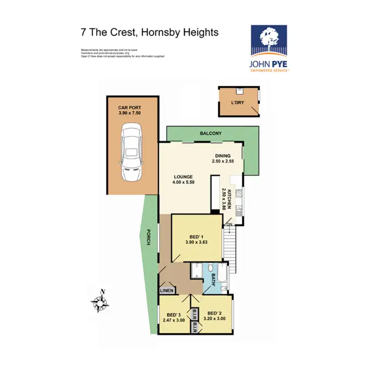 Floorplan of Homely house listing, 7 The Crest, Hornsby Heights NSW 2077