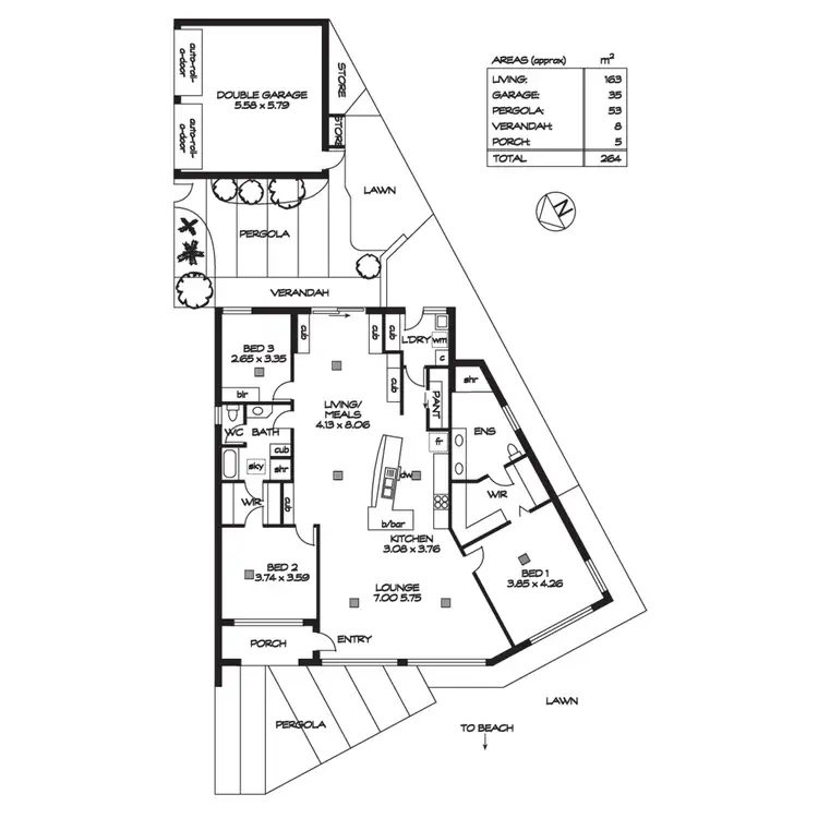 Floorplan of Homely house listing, 48 Sandpiper Place, West Lakes Shore SA 5020