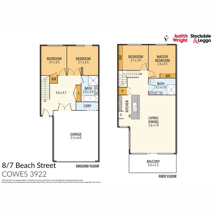 Floorplan of Homely townhouse listing, 8/7 Beach Street, Cowes VIC 3922