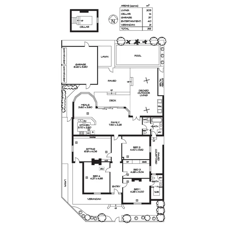 Floorplan of Homely house listing, 8 Jasper Street, Hyde Park SA 5061