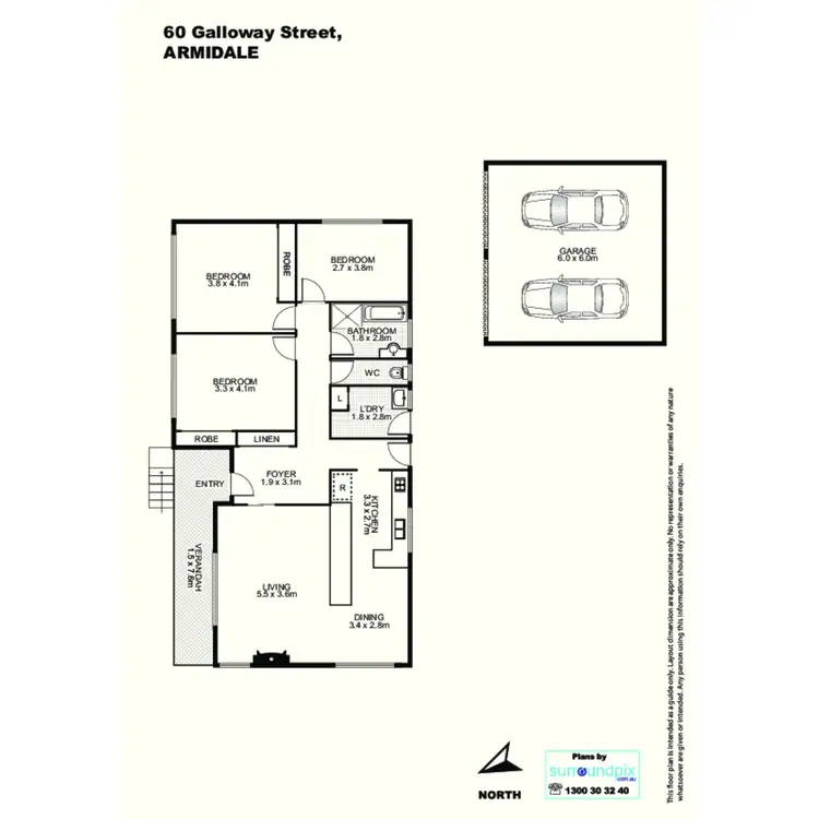 Floorplan of Homely house listing, 60 Galloway Street, Armidale NSW 2350