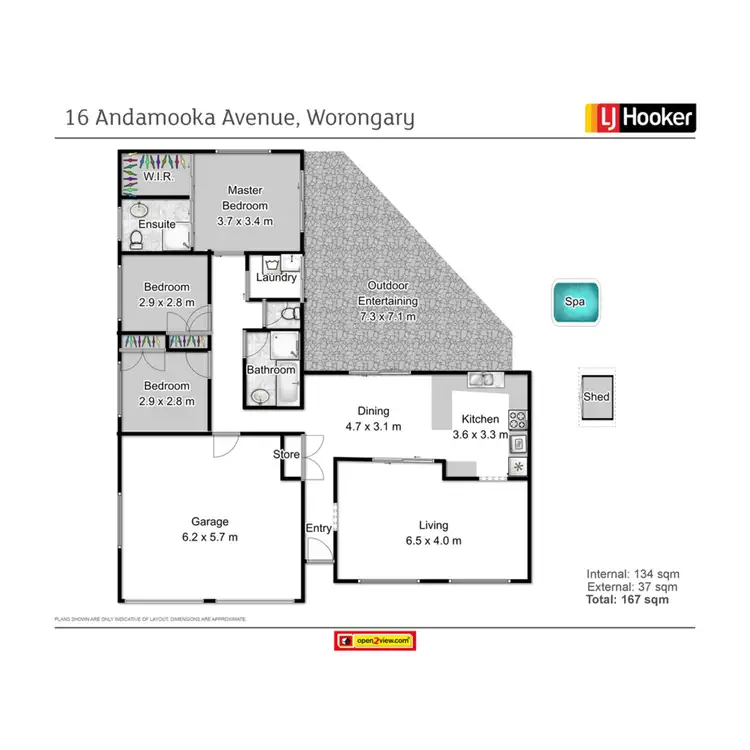 Floorplan of Homely house listing, 16 Andamooka Avenue, Worongary QLD 4213