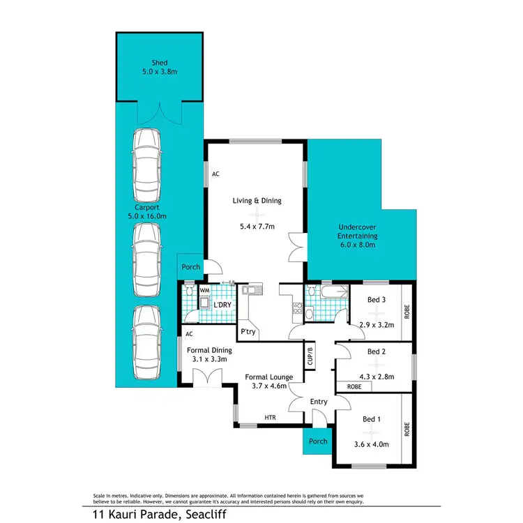 Floorplan of Homely house listing, 11 Kauri Parade, Seacliff SA 5049