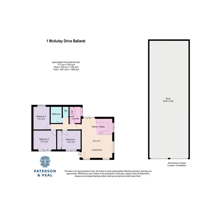 Floorplan of Homely house listing, 1 McAuley Drive, Ballarat VIC 3350