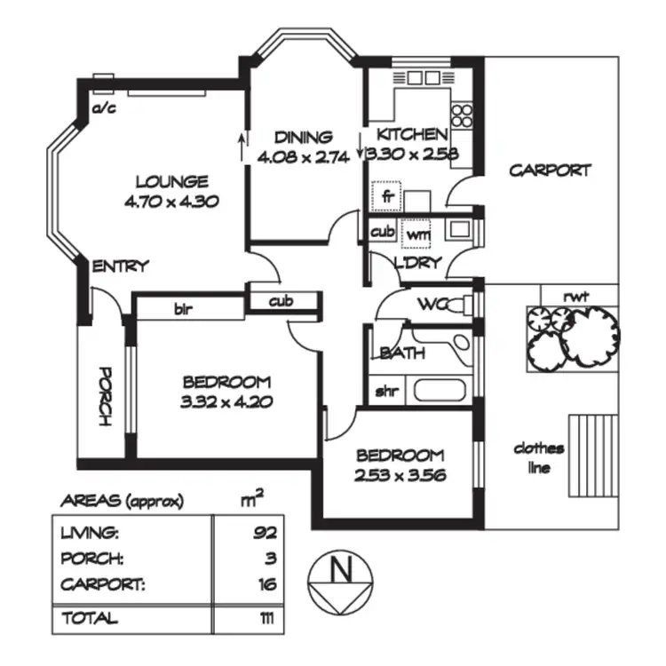 Floorplan of Homely house listing, 1/84A Fisher Street, Fullarton SA 5063
