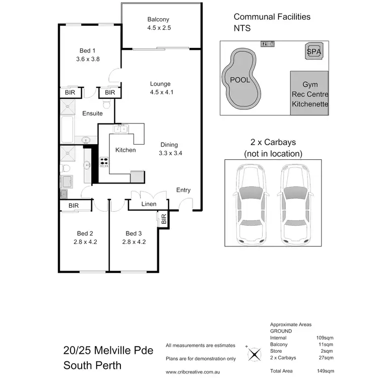 Floorplan of Homely apartment listing, 20/25 Melville Parade, South Perth WA 6151