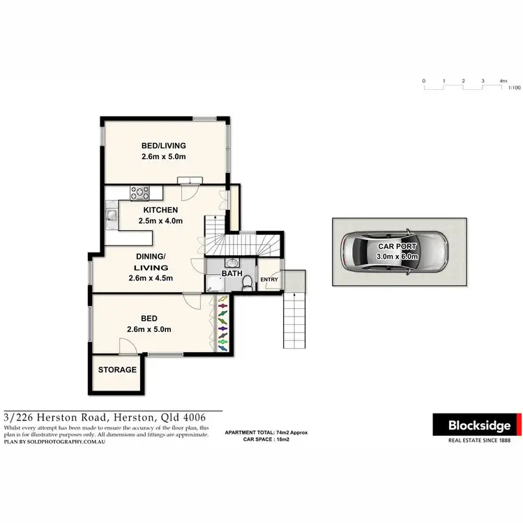 Floorplan of Homely apartment listing, 3/226 Herston Road, Herston QLD 4006