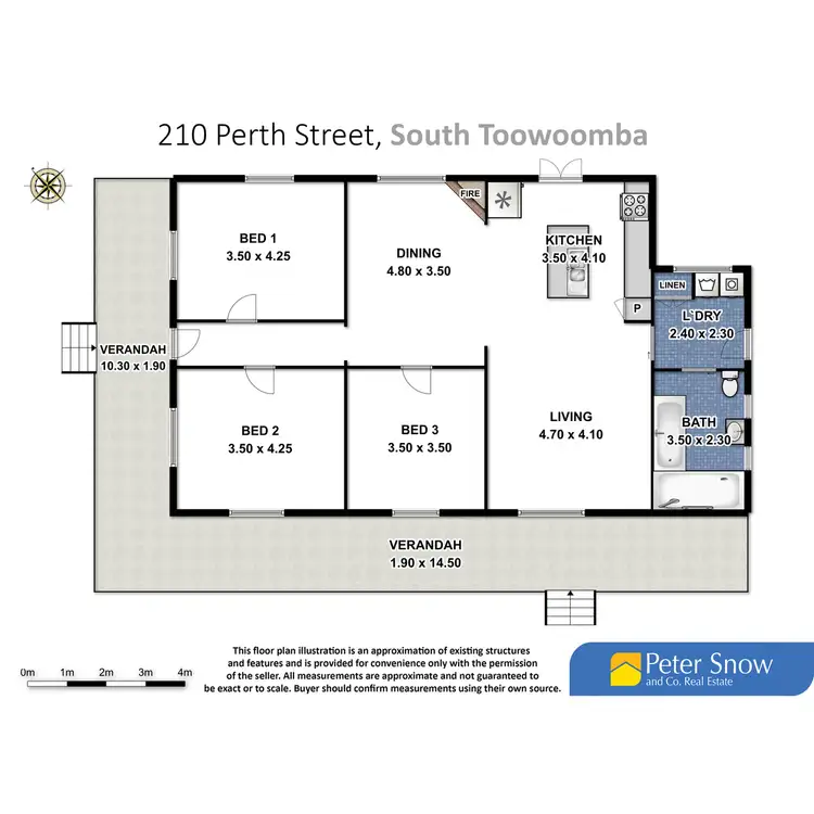 Floorplan of Homely house listing, 210 Perth Street, South Toowoomba QLD 4350