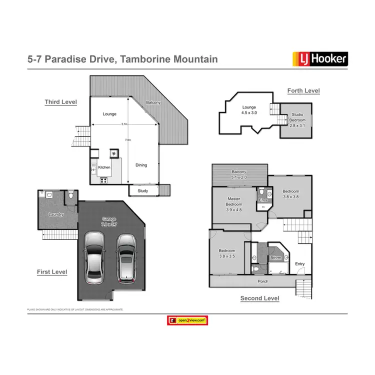 Floorplan of Homely house listing, 5-7 Paradise Drive Eagle Heights, Tamborine Mountain QLD 4272