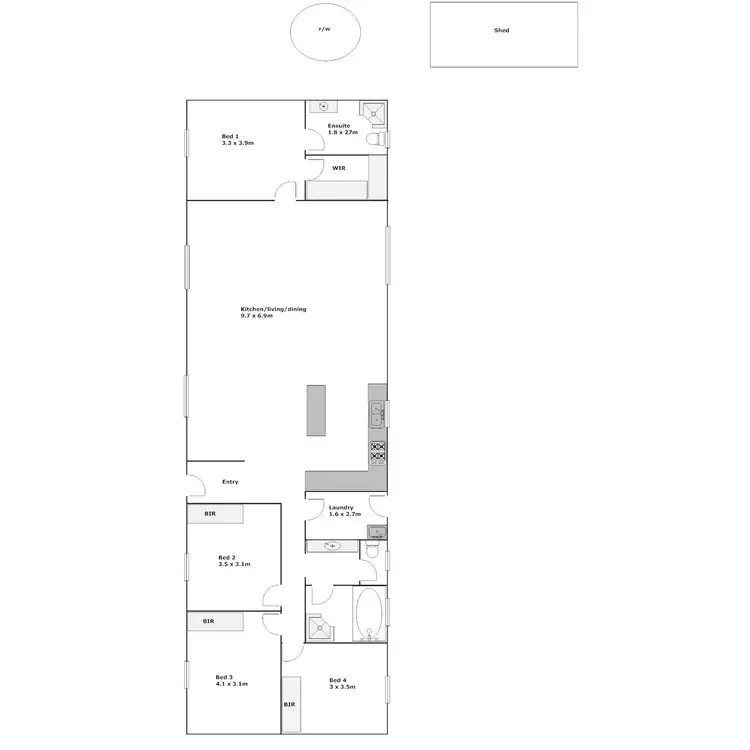 Floorplan of Homely rural property listing, 11-15 Ford Avenue, Boston SA 5607