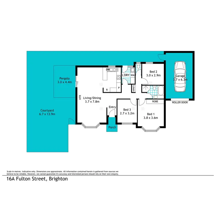 Floorplan of Homely house listing, 16A Fulton Street, Brighton SA 5048