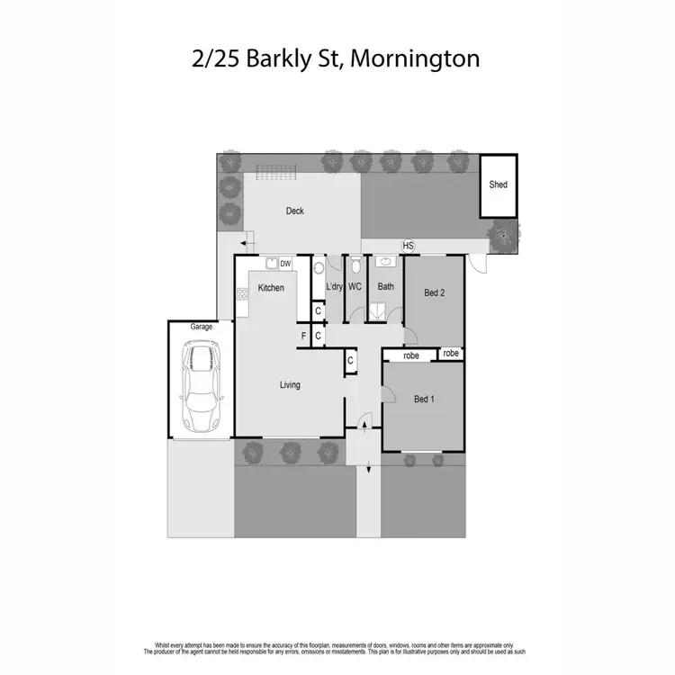 Floorplan of Homely unit listing, 2/25 Barkly Street, Mornington VIC 3931