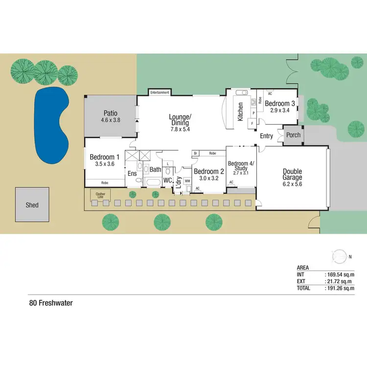 Floorplan of Homely house listing, 80 Freshwater Drive, Douglas QLD 4814