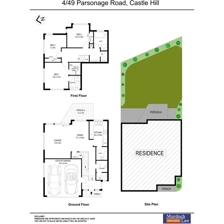 Floorplan of Homely townhouse listing, 4/49 Parsonage Road, Castle Hill NSW 2154