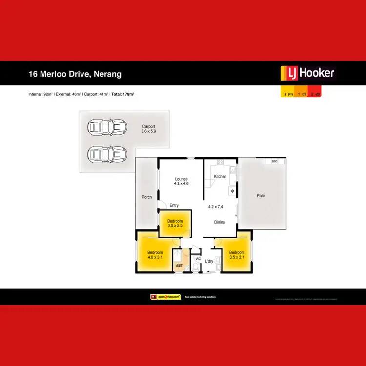Floorplan of Homely house listing, 16 Merloo Drive, Nerang QLD 4211