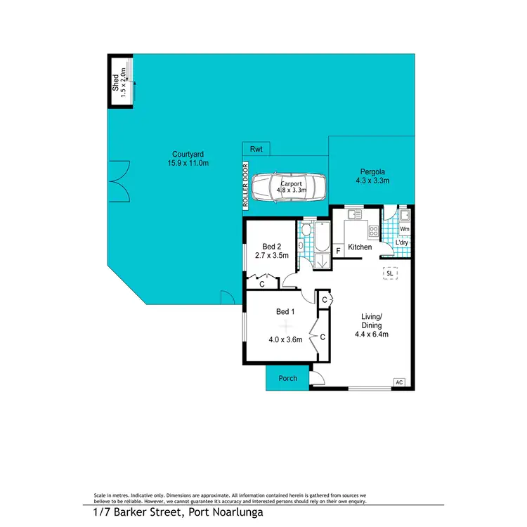 Floorplan of Homely house listing, 1/7 Barker Street, Port Noarlunga SA 5167