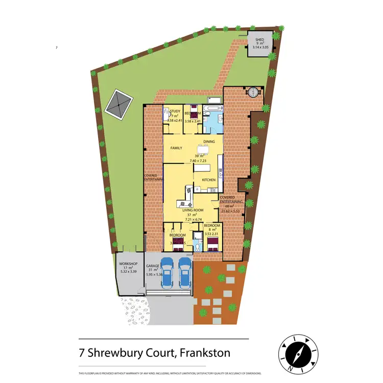 Floorplan of Homely house listing, 7 Shrewsbury Court, Frankston VIC 3199