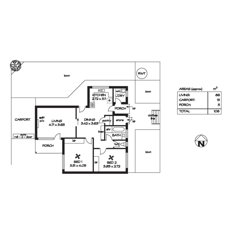 Floorplan of Homely unit listing, 4/7 Third Avenue, Glenelg East SA 5045