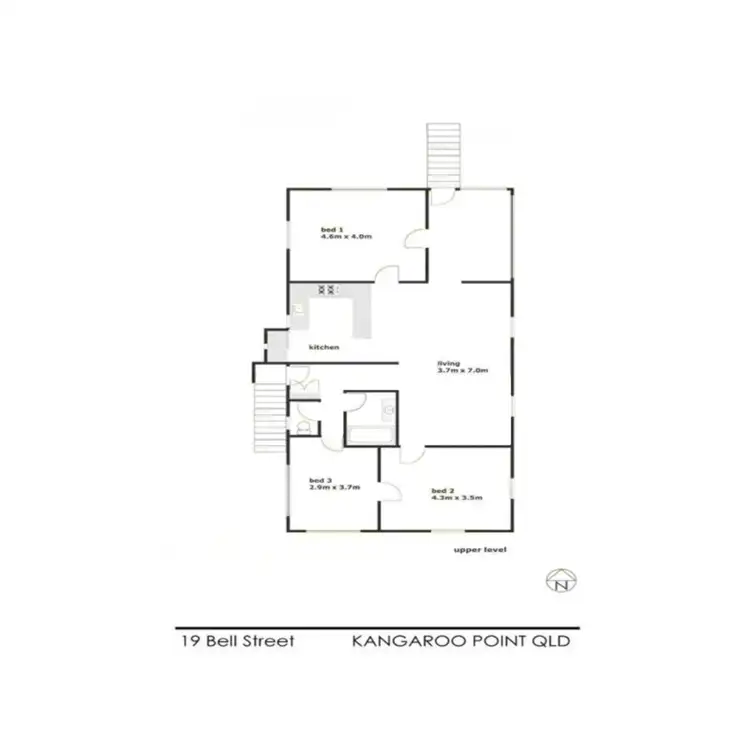 Floorplan of Homely house listing, 19 Bell Street, Kangaroo Point QLD 4169