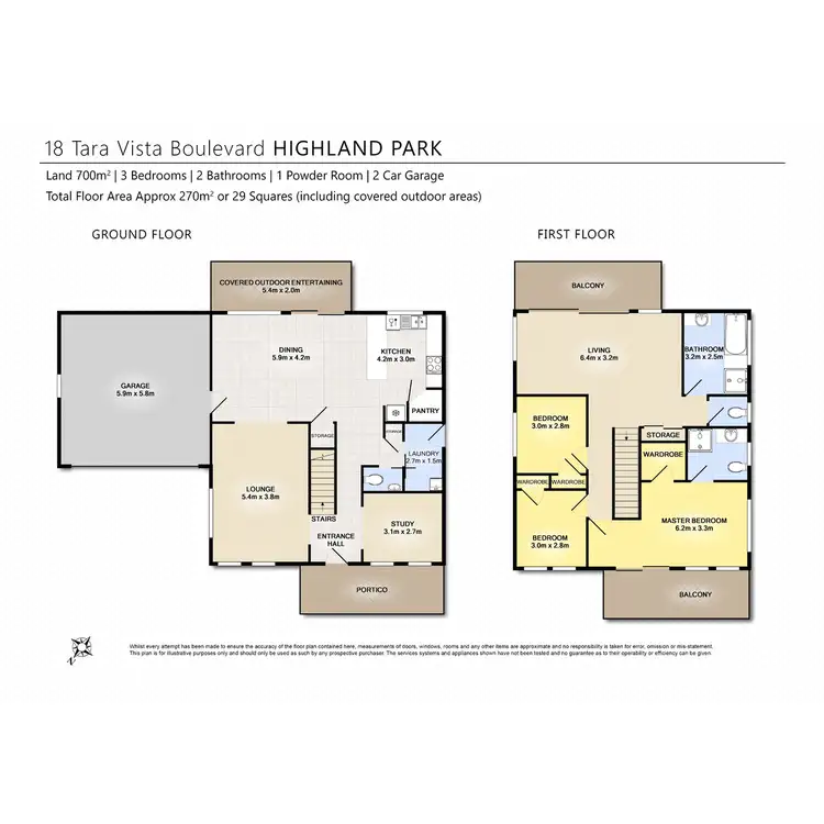 Floorplan of Homely house listing, 18 Tara Vista Boulevarde, Highland Park QLD 4211