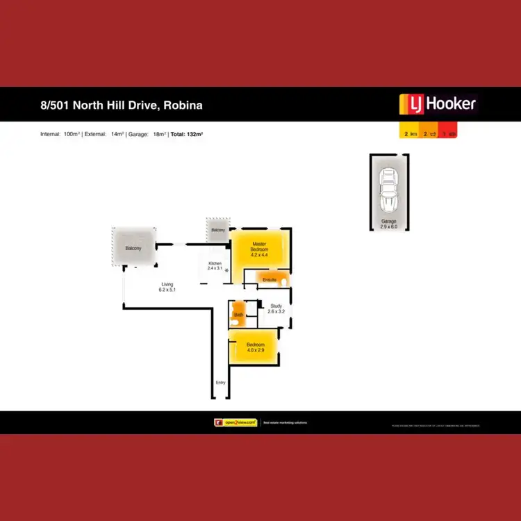 Floorplan of Homely unit listing, 8/501 North Hill Drive, Robina QLD 4226