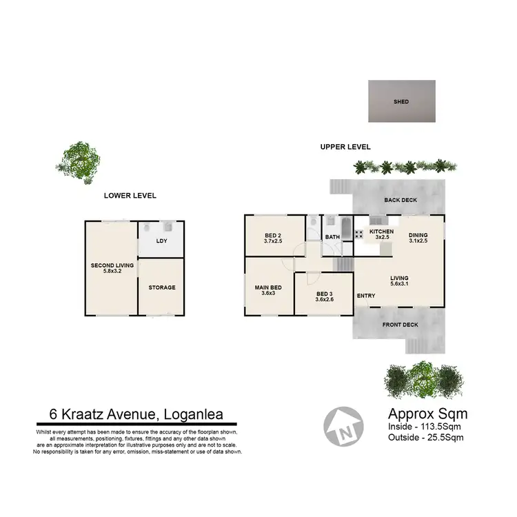 Floorplan of Homely house listing, 6 Kraatz Avenue, Loganlea QLD 4131