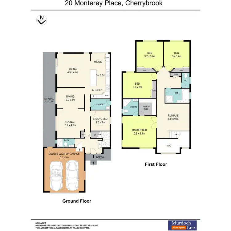 Floorplan of Homely house listing, 20 Monterey Place, Cherrybrook NSW 2126