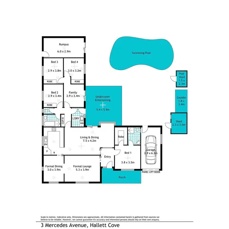Floorplan of Homely house listing, 3 Mercedes Avenue, Hallett Cove SA 5158