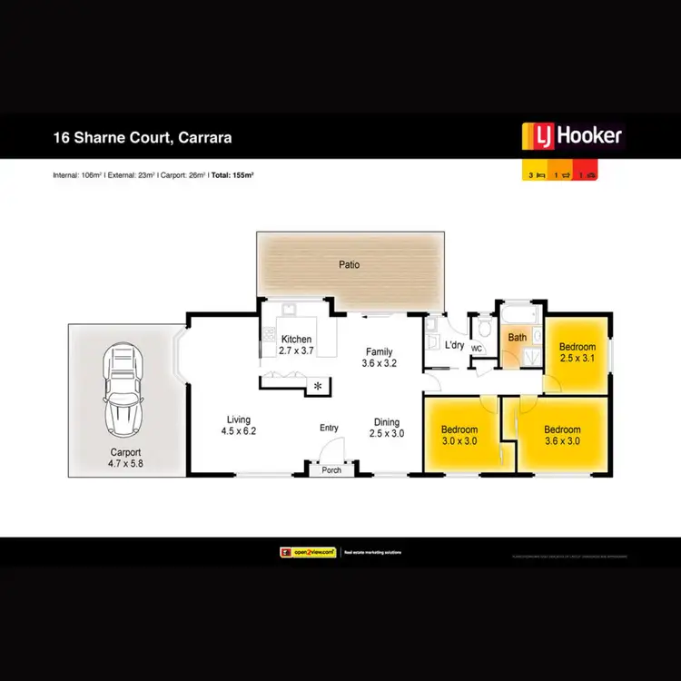 Floorplan of Homely house listing, 16 Sharne Court, Carrara QLD 4211